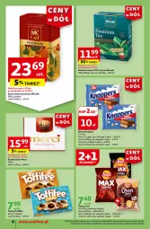 Gazetka promocyjna Auchan - Gazetka CENY W DÓŁ Moje Auchan - Gazetka - ważna od 26.06 do 26.06.2024 - strona 8 - produkty: Praliny, Chipsy, Kawa mielona, Kawa, Dilmah, Herbata czarna, Toffifee, Baton, Knoppers, Vegeta, Grill, Herbata, Merci