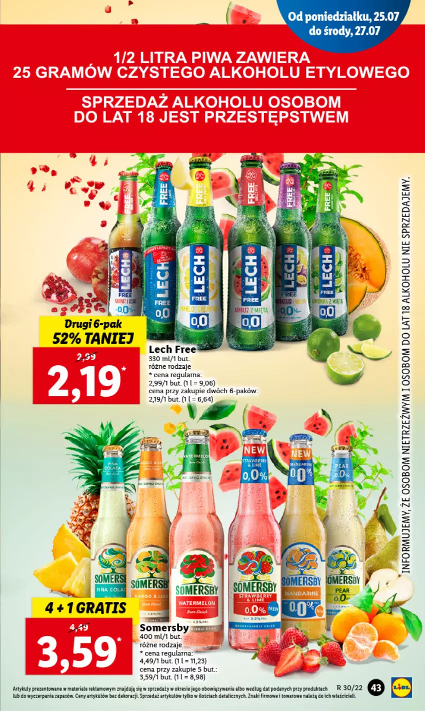 Gazetka promocyjna Lidl - GAZETKA - ważna 25.07 do 27.07.2022 - strona 47 - produkty: Somersby