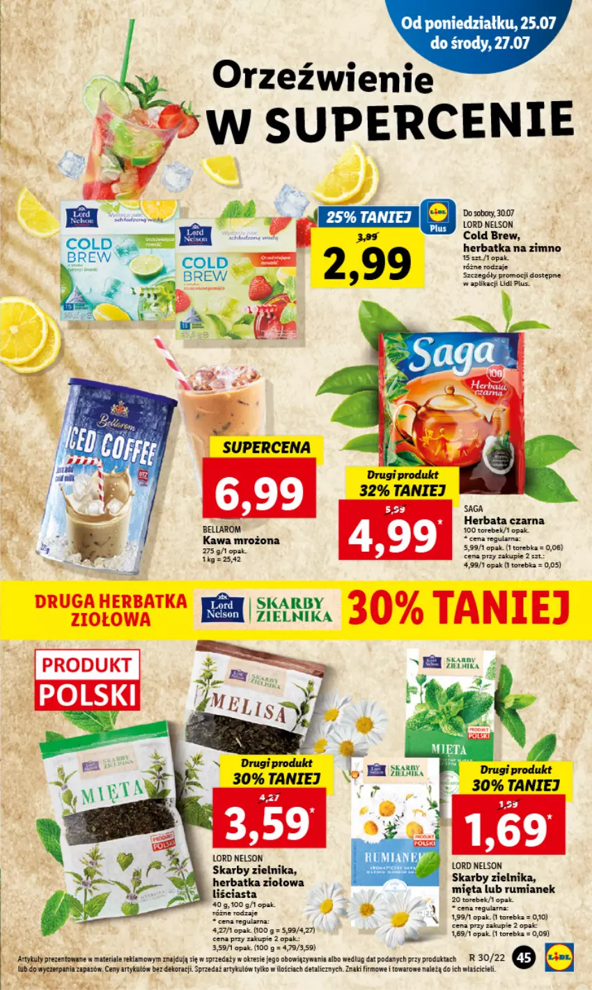 Gazetka promocyjna Lidl - GAZETKA - ważna 25.07 do 27.07.2022 - strona 49 - produkty: Bell, Bella, Fa, Herbata, Herbata czarna, Kawa, Mięta, Rum, Saga, Torebka