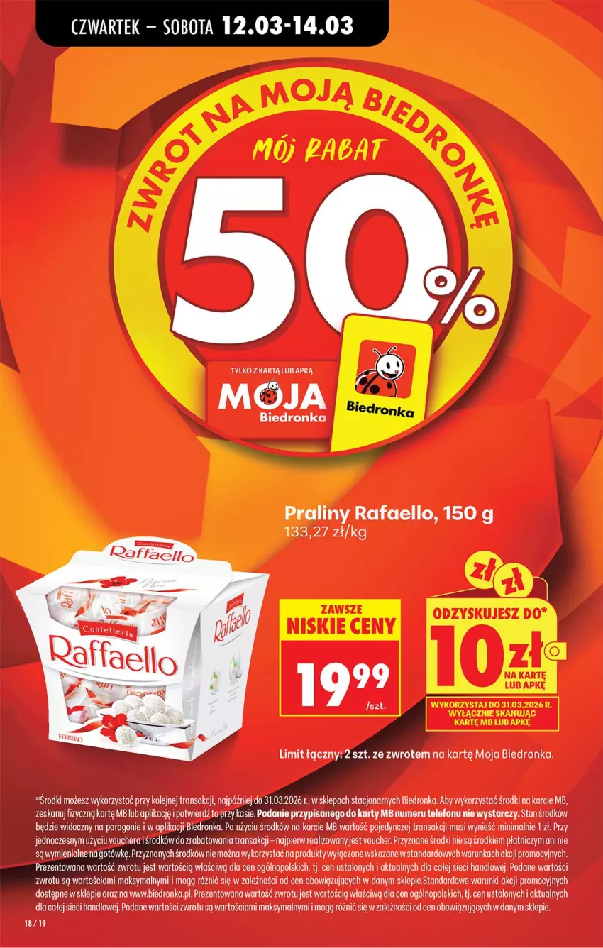 Gazetka promocyjna Biedronka - Od Czwartku - ważna 12.03 do 18.03.2026 - strona 22 - produkty: Fa, Praliny, Tran
