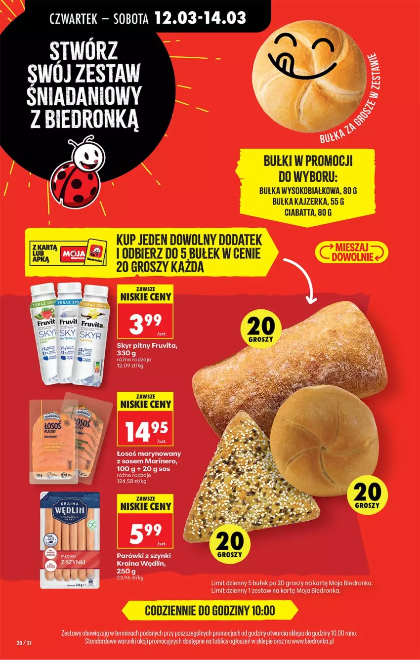 Gazetka promocyjna Biedronka - Od Czwartku - ważna 12.03 do 18.03.2026 - strona 24 - produkty: Bułka, Kajzerka, Sok, Sos