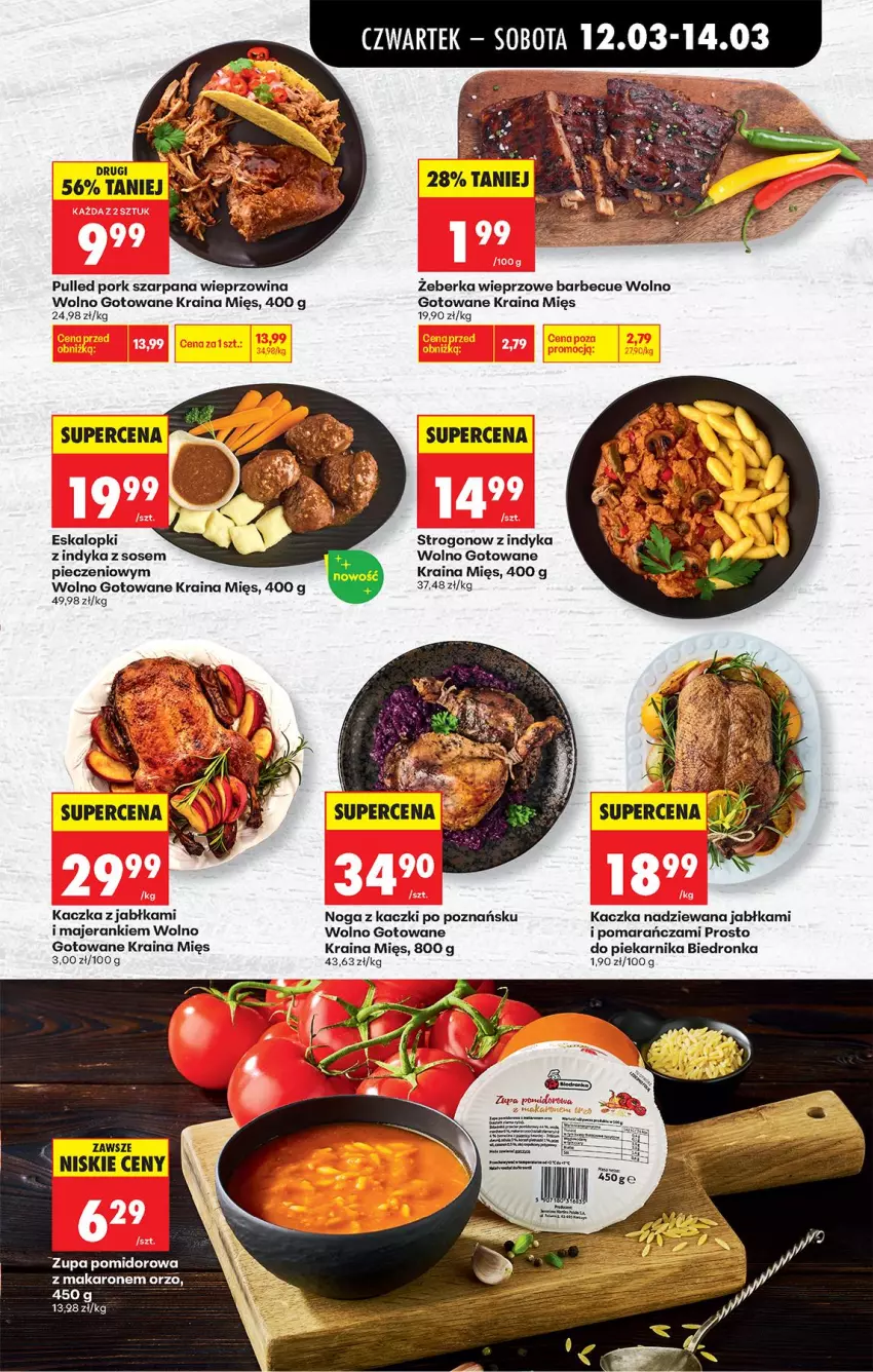 Gazetka promocyjna Biedronka - Od Czwartku - ważna 12.03 do 18.03.2026 - strona 37 - produkty: Jabłka, Kaczka, Noga z kaczki, Piec, Piekarnik, Por, Sos, Top, Wieprzowina