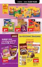 Gazetka promocyjna Biedronka - Od Czwartku - Gazetka - ważna od 18.03 do 18.03.2026 - strona 61 - produkty: Ketchup, Cheerios, Cheetos, Top, Ser, Lajkonik, Nesquik, Chipsy, Chrupki, Salsa, Lion, Danio, Cini Minis