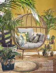 Gazetka promocyjna Obi - Ogród, Balkon, Taras - Gazetka - ważna od 31.08 do 31.08.2021 - strona 72 - produkty: Martini, Sati, Kosz, Palma, Kwietnik, Płyta, Fotel, Mięta, Osłonka