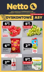 Gazetka promocyjna Netto - Od Poniedziałku - Gazetka - ważna od 17.08 do 17.08.2024 - strona 1 - produkty: Piwa, Piwo, Gra, Papier, Papryka czerwona, Papryka, Chipsy, Tyskie, Ręcznik, Wino, Lay’s, Mleko