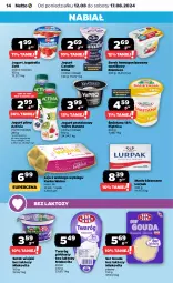 Gazetka promocyjna Netto - Od Poniedziałku - Gazetka - ważna od 17.08 do 17.08.2024 - strona 14 - produkty: Serek wiejski, Ser, Danone, Twaróg, Piątnica, Zott, Bell, Jaja, Jogurt, Mlekovita, Rolmlecz, Activia, Serek homogenizowany, Serek, Twaróg półtłusty, Lurpak, Bella, Gouda, Jogobella, Masło, Olma, Jogurt pitny, Jaja z wolnego wybiegu, Mleko