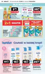 Gazetka promocyjna Netto - Od Poniedziałku - Gazetka - ważna od 17.08 do 17.08.2024 - strona 24 - produkty: Płyn do kąpieli, HiPP, Sok, Gra, Pieluchy, Chusteczki, Szampon, Dzieci, Kubuś, Woda, Mleko dla dzieci, Mleko