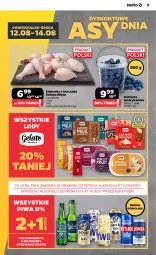 Gazetka promocyjna Netto - Od Poniedziałku - Gazetka - ważna od 17.08 do 17.08.2024 - strona 5 - produkty: Piwa, Kurczak, Gra, Borówka, Borówka amerykańska, Produkty mrożone, Lody