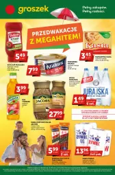 Gazetka promocyjna Groszek - Gazetka - ważna od 13.06 do 13.06.2023 - strona 1 - produkty: Piwo, Ketchup, Krakus, Kawa rozpuszczalna, Sok, Ser, Kawa, Margaryna, Tymbark, Woda mineralna, Kabanos, Pudliszki, Jacobs, Woda, Kasia, Groszek