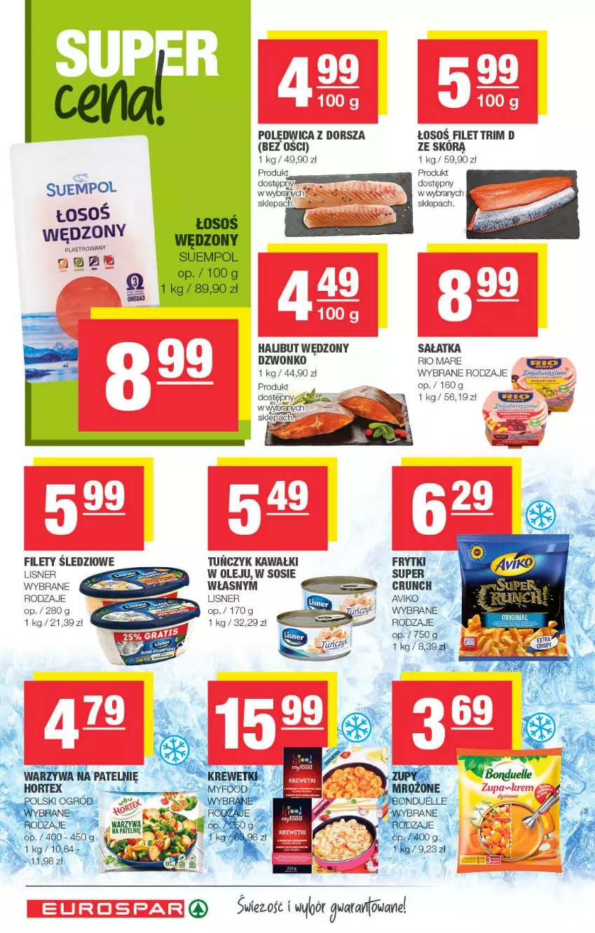 Gazetka promocyjna Spar - ważna 08.10 do 18.10.2021 - strona 10 - produkty: Dorsz, Halibut, Kawa, Lisner, Olej, Polędwica, Rio Mare, Sałat, Sałatka, Sos, Suempol