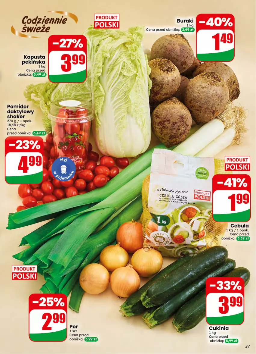 Gazetka promocyjna Dino - Gazetka 42 / 2026 - ważna 14.10 do 20.10.2026 - strona 37 - produkty: Buraki, Cebula, Fa, Fanta, Por