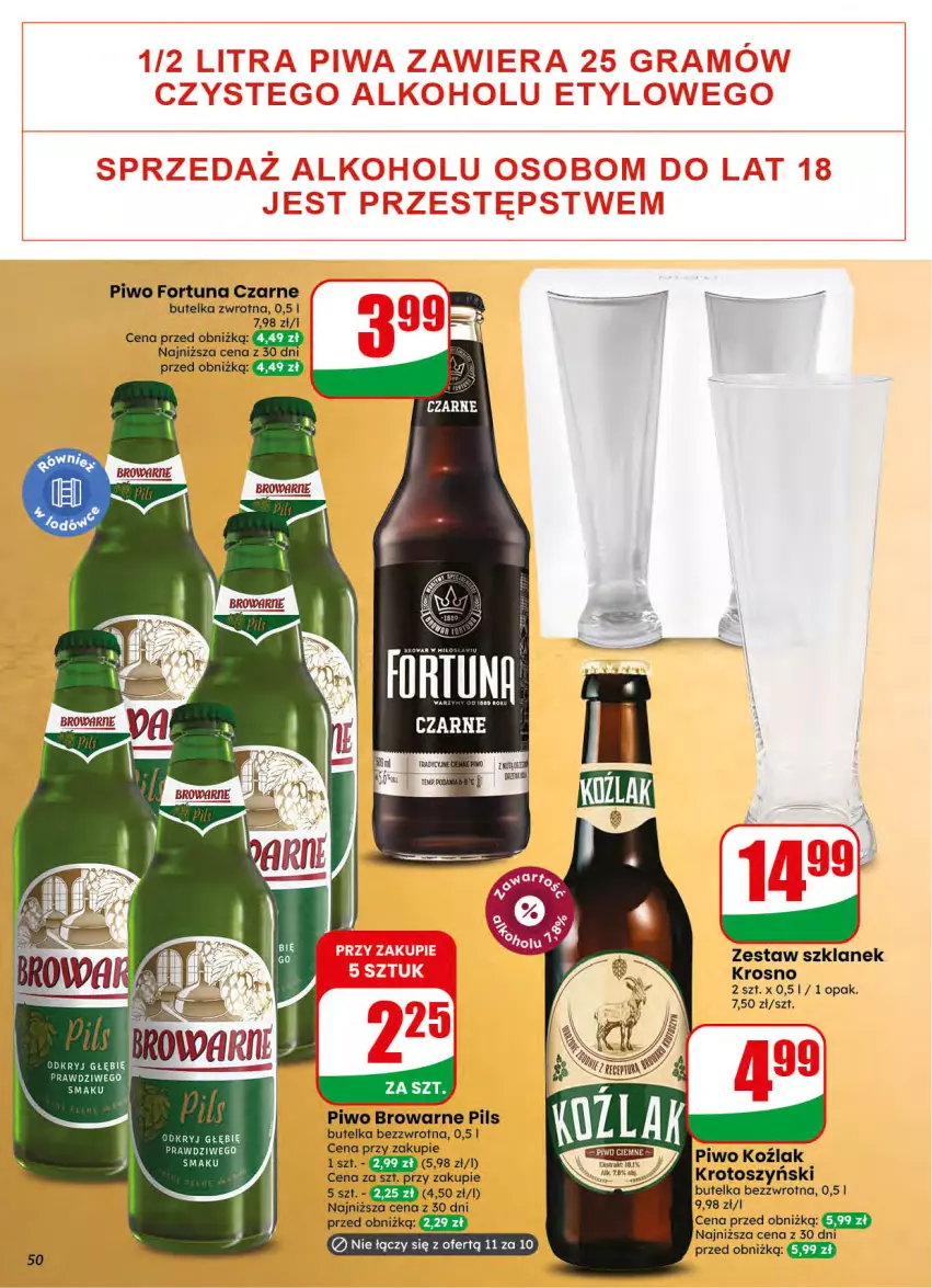Gazetka promocyjna Dino - Gazetka 42 / 2026 - ważna 14.10 do 20.10.2026 - strona 50 - produkty: Fortuna, Piwo