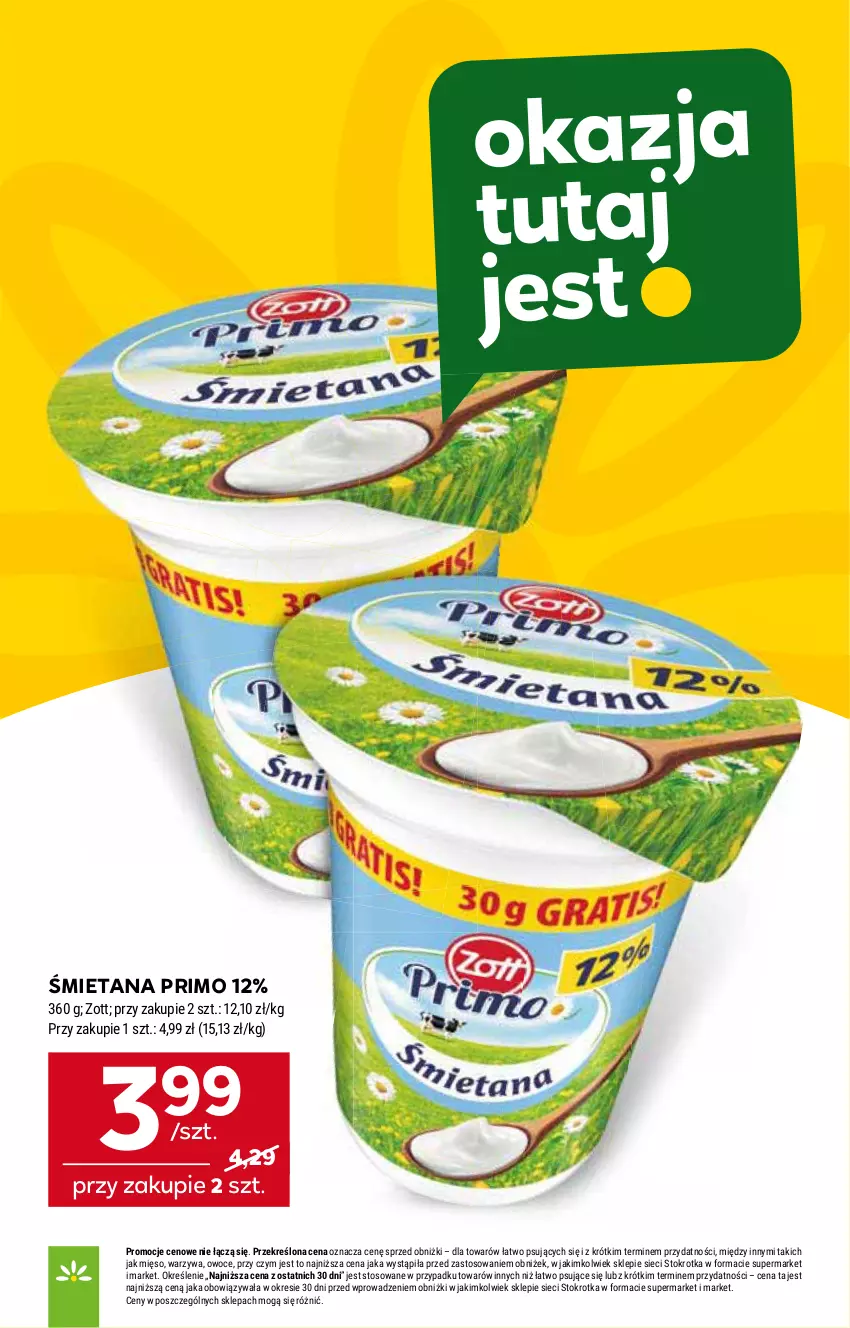 Gazetka promocyjna Stokrotka - Supermarket - ważna 18.09 do 24.09.2025 - strona 18 - produkty: Mięso, Owoce, Warzywa, Zott