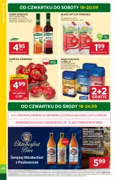 Gazetka promocyjna Stokrotka - Supermarket - Gazetka - ważna od 24.09 do 24.09.2025 - strona 2 - produkty: Piwa, Piwo, Lubella, Warzywa, Gra, Bell, Papryka czerwona, Papryka, Farm Milk, Mąka, Syrop, Owoce, Bella, Mięso, Herbapol, Mleko, Fa