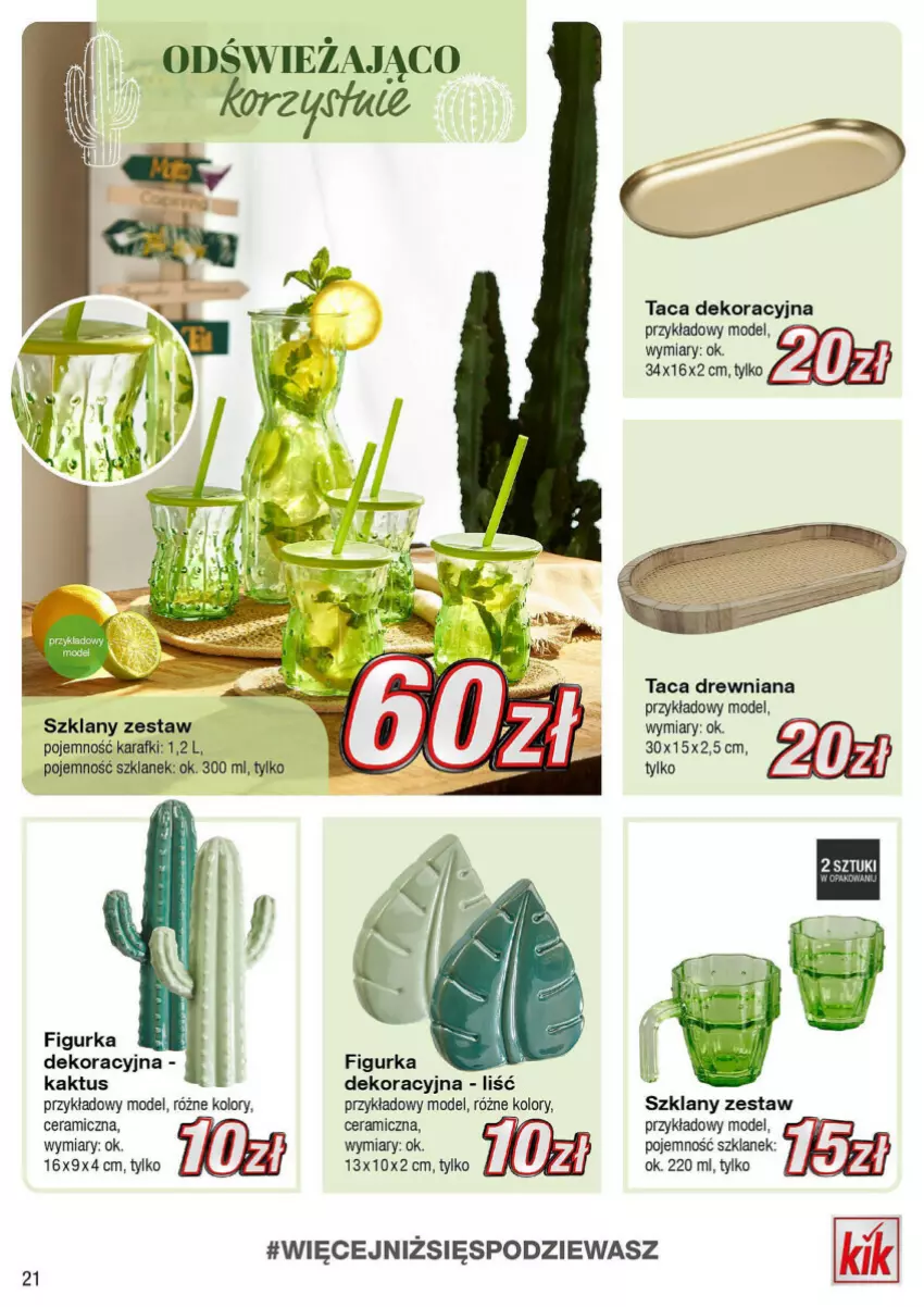 Gazetka promocyjna Kik - ważna 10.06 do 07.07.2024 - strona 14 - produkty: Kaktus, Taca