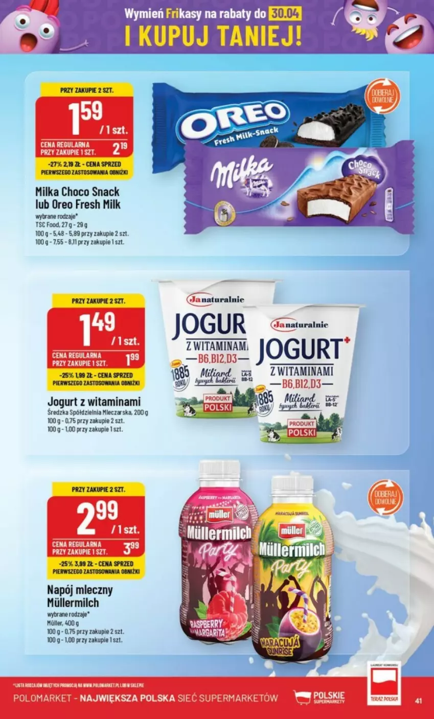 Gazetka promocyjna PoloMarket - ważna 24.04 do 30.04.2024 - strona 36 - produkty: Jogurt, Milka, Napój, Napój mleczny, Oreo, Waga