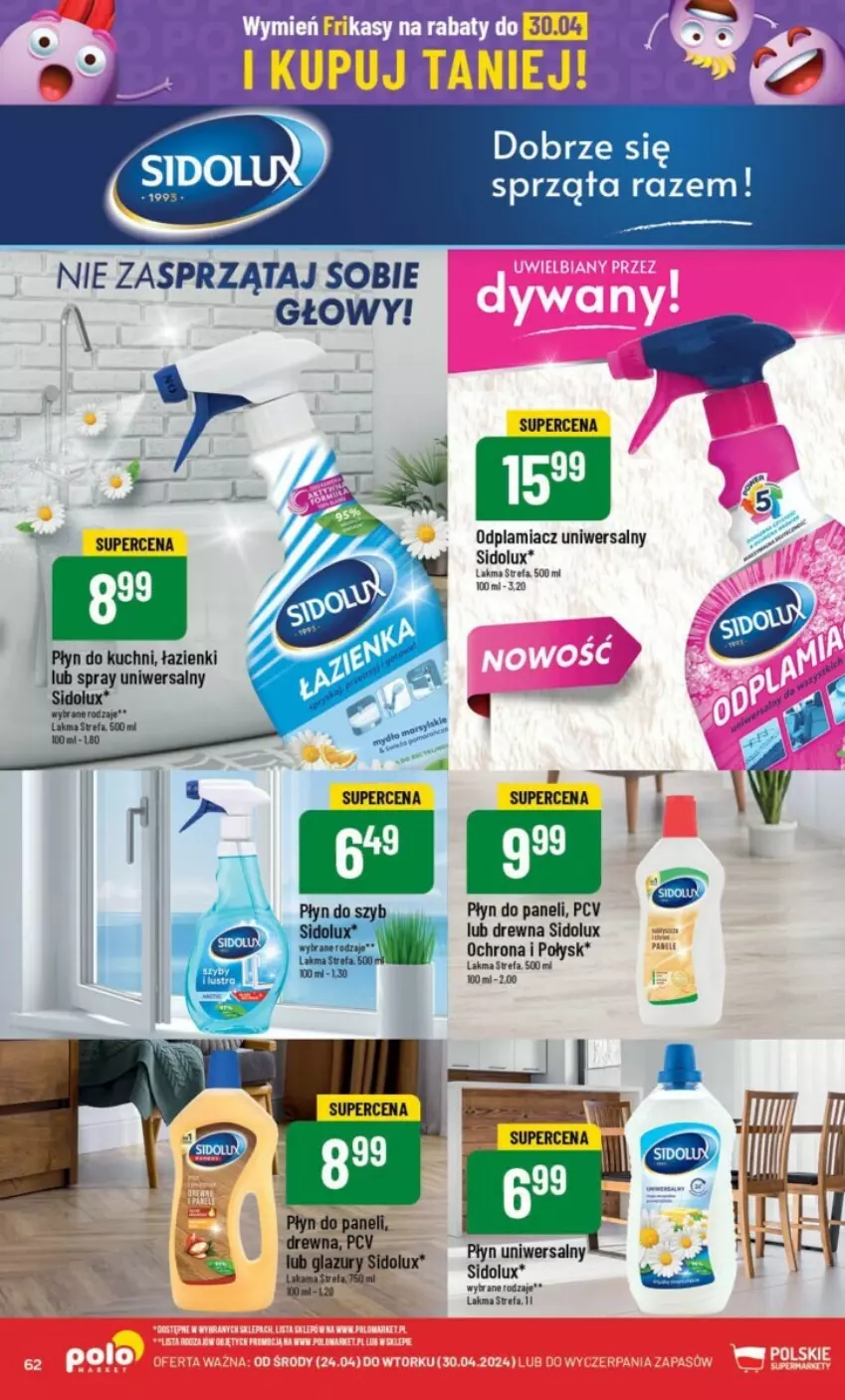 Gazetka promocyjna PoloMarket - ważna 24.04 do 30.04.2024 - strona 59 - produkty: Fa, Odplamiacz, Sidolux