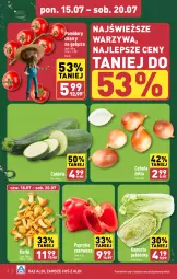 Gazetka promocyjna Aldi - Farmer ALDIK poleca świeże owoce i warzywa - Gazetka - ważna od 20.07 do 20.07.2024 - strona 2 - produkty: Cebula, Warzywa, Papryka, Pomidory