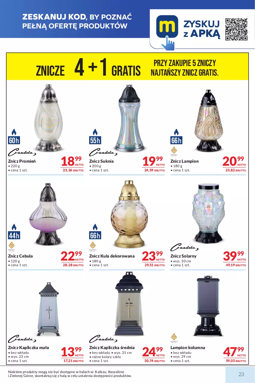 Gazetka promocyjna Makro - Mega oferty dla Twojego Sklepu - ważna 29.09 do 12.10.2026 - strona 23 - produkty: Cebula, Gra, Kosz, Lampion, Szal, Znicz