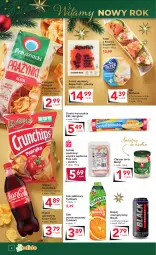 Gazetka promocyjna Odido - Gotowi na ŚWIĘTA - Gazetka - ważna od 30.12 do 30.12.2021 - strona 4 - produkty: Chrzan, Sok pomarańczowy, Ciasto francuskie, Sos, Sok, Ser, Napój energetyczny, Brie, Chipsy, Coca-Cola, Chrupki, Lack, Szynka, Sok jabłkowy, Camembert, Napój gazowany, Przysnacki, Tymbark, NaTurek, Crunchips, Napój
