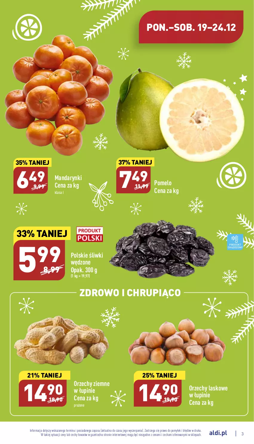 Gazetka promocyjna Aldi - Pełny katalog - ważna 19.12 do 24.12.2022 - strona 3 - produkty: Mandarynki, Pomelo