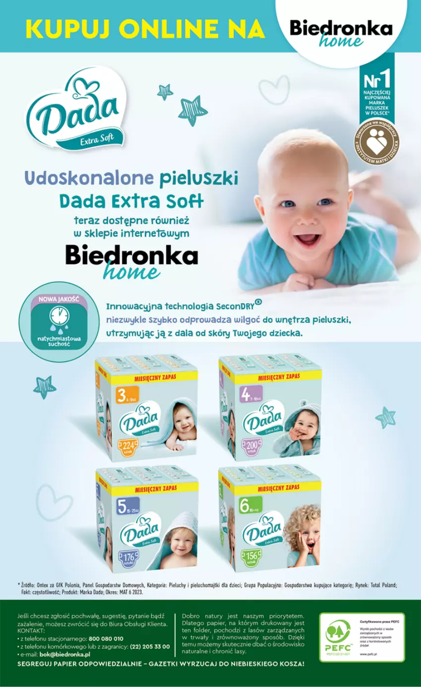 Gazetka promocyjna Biedronka - Okazje tygodnia od 11.09 - ważna 11.09 do 23.09.2023 - strona 36 - produkty: Dada, Dzieci, Fa, Gra, Kosz, LG, Majtki, Papier, Pieluchomajtki, Pieluchy, Tera