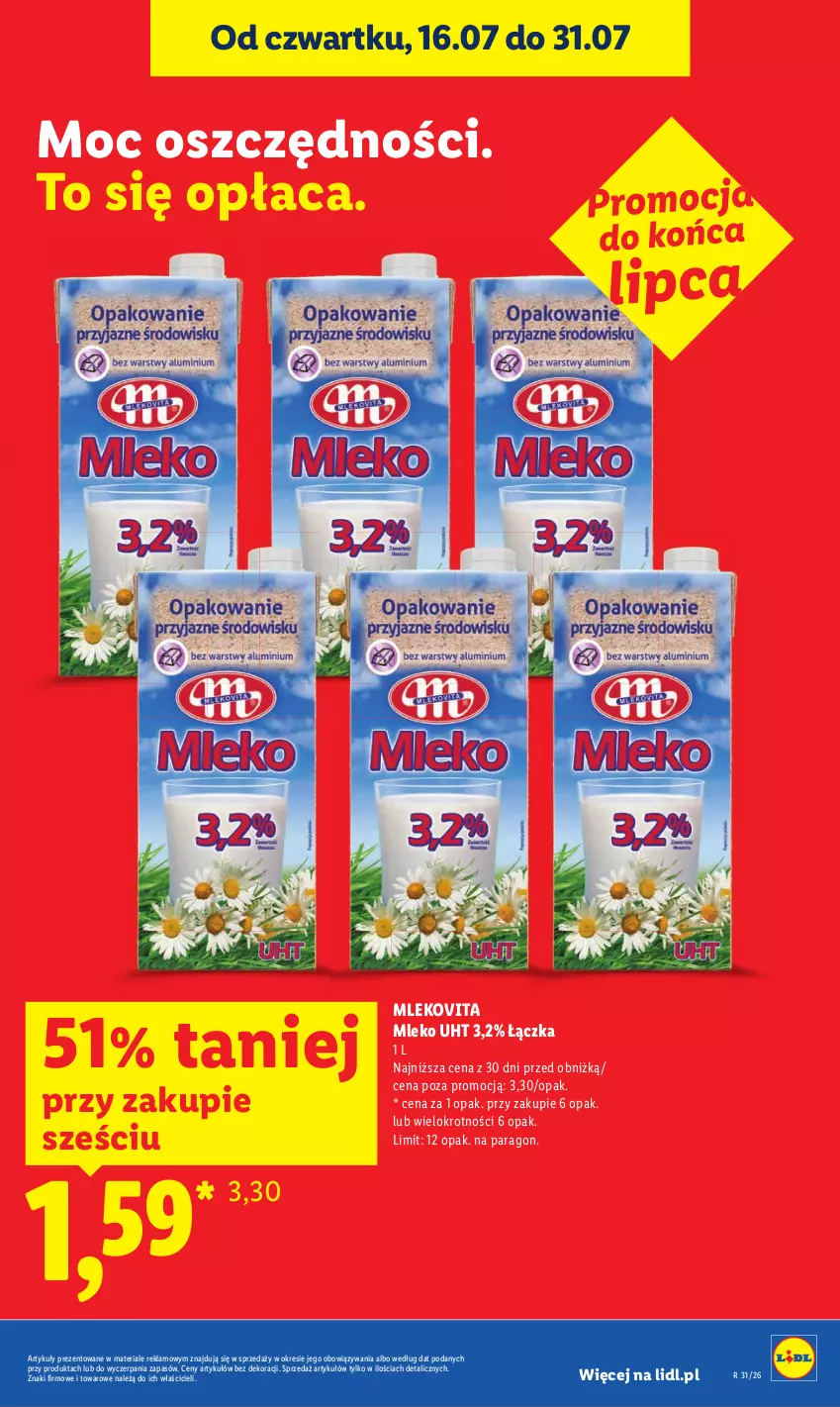 Gazetka promocyjna Lidl - Gazetka ważna od 27.07 do 29.07 - ważna 27.07 do 29.07.2026 - strona 11 - produkty: Mleko, Mlekovita