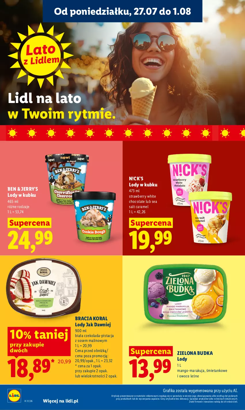 Gazetka promocyjna Lidl - Gazetka ważna od 27.07 do 29.07 - ważna 27.07 do 29.07.2026 - strona 66 - produkty: Czekolada, Gra, Grafika, Lody, Mango, Owoce, Sos, Zielona Budka