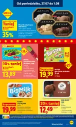 Gazetka promocyjna Lidl - Gazetka ważna od 27.07 do 29.07 - Gazetka - ważna od 29.07 do 29.07.2026 - strona 67 - produkty: Gry, Bourbon, Kaktus, Big Milk, Lody, Algida, Kakao, Nestlé, LG