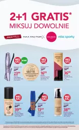 Gazetka promocyjna Rossmann - 14 czerwca - Gazetka - ważna od 30.06 do 30.06.2025 - strona 17 - produkty: Por, Podkład do twarzy, Tusz, Puder do twarzy, Miss Sporty, Sport, Puder, Max Factor, Bourjois, Podkład, Fa