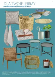 Gazetka promocyjna Jysk - Katalog Wiosna/Lato - Gazetka - ważna od 31.08 do 31.08.2021 - strona 15 - produkty: Koc, Ręcznik kuchenny, Stolik, Kosz, Taca, Ręcznik, Krzesło, Flora, Poduszka