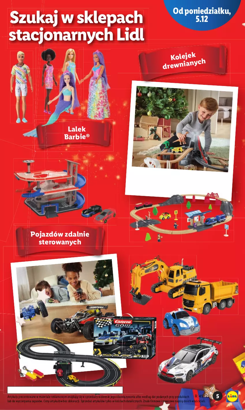 Gazetka promocyjna Lidl - GAZETKA - ważna 05.12 do 07.12.2022 - strona 5 - produkty: Barbie, Olej, Pojazd