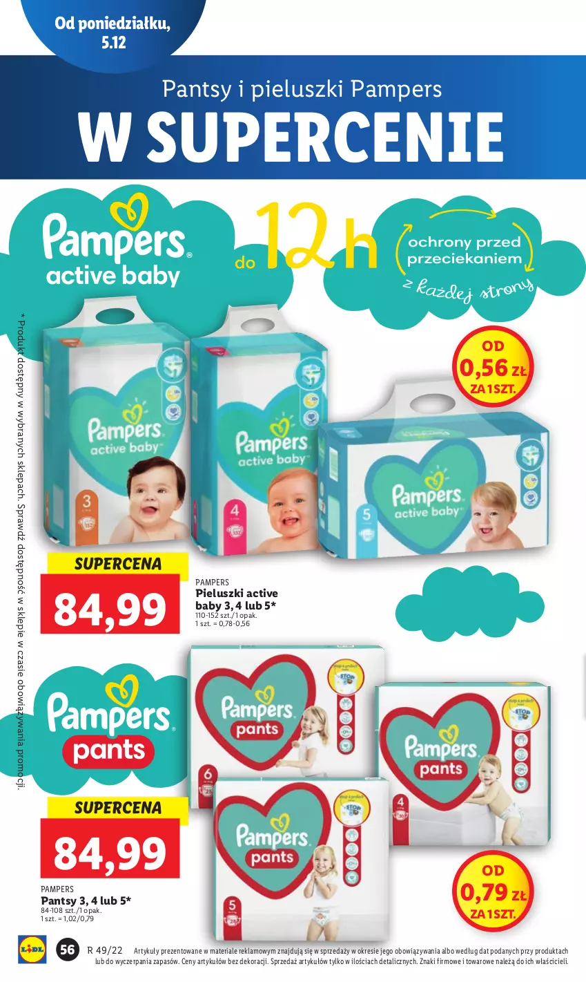 Gazetka promocyjna Lidl - GAZETKA - ważna 05.12 do 07.12.2022 - strona 62 - produkty: Pampers