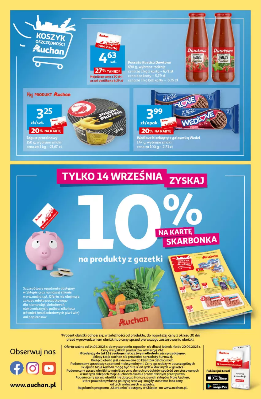 Gazetka promocyjna Auchan - Gazetka Koszyk Oszczędności Moje Auchan - ważna 14.09 do 20.09.2023 - strona 4 - produkty: Dawtona, Gra, Por, Tera