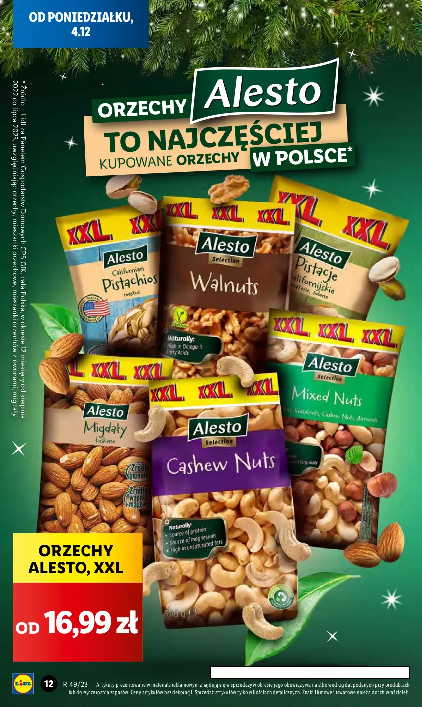 Gazetka promocyjna Lidl - GAZETKA - ważna 04.12 do 06.12.2023 - strona 12 - produkty: Migdały