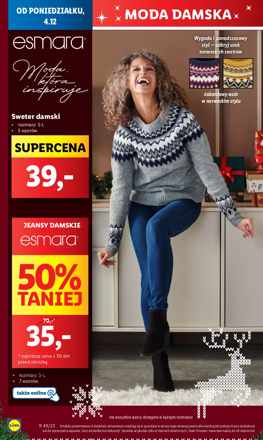 Gazetka promocyjna Lidl - GAZETKA - ważna 04.12 do 06.12.2023 - strona 18 - produkty: Moda, Sweter