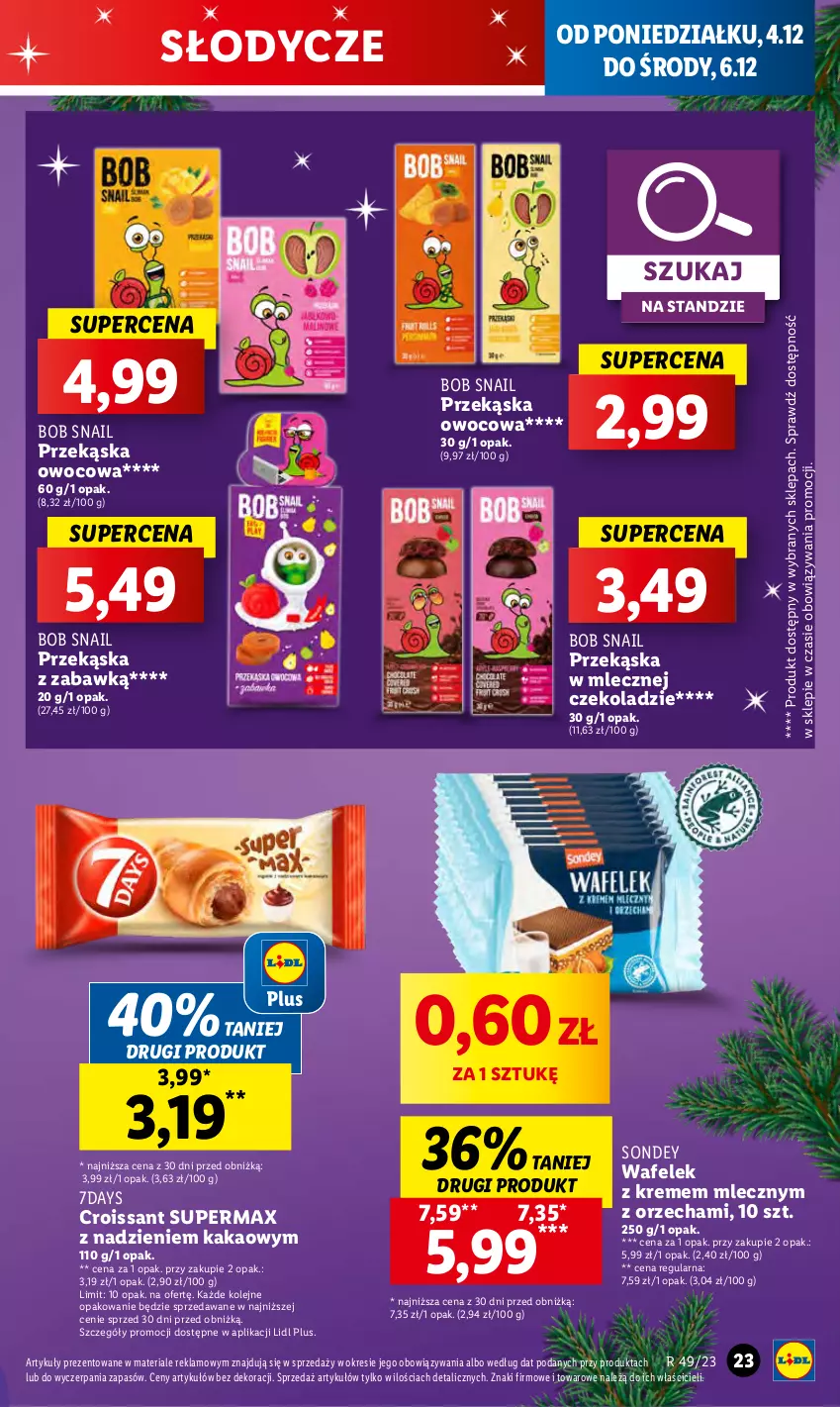Gazetka promocyjna Lidl - GAZETKA - ważna 04.12 do 06.12.2023 - strona 27 - produkty: Croissant, Kakao, Olej, Wafelek