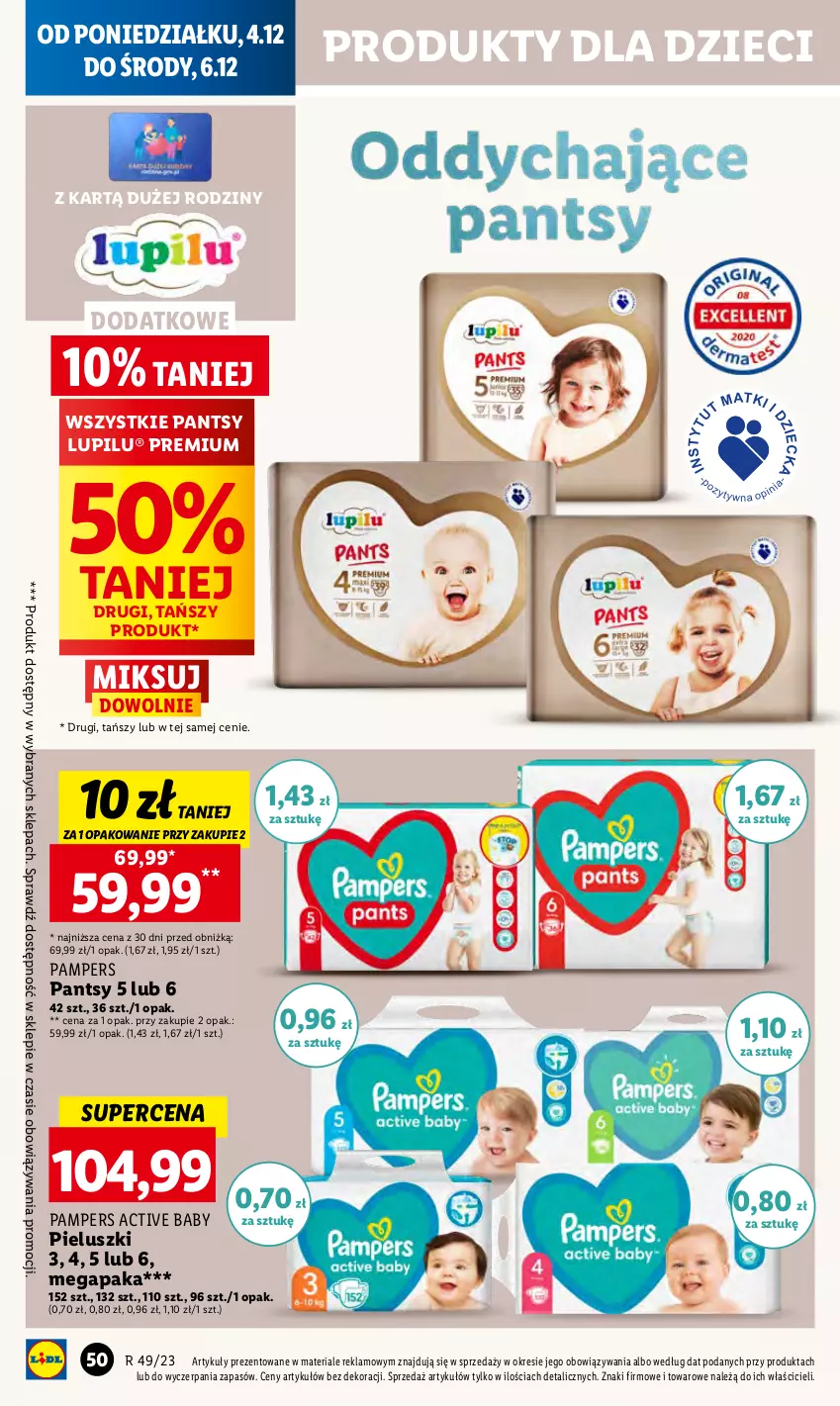 Gazetka promocyjna Lidl - GAZETKA - ważna 04.12 do 06.12.2023 - strona 58 - produkty: Dzieci, Pampers