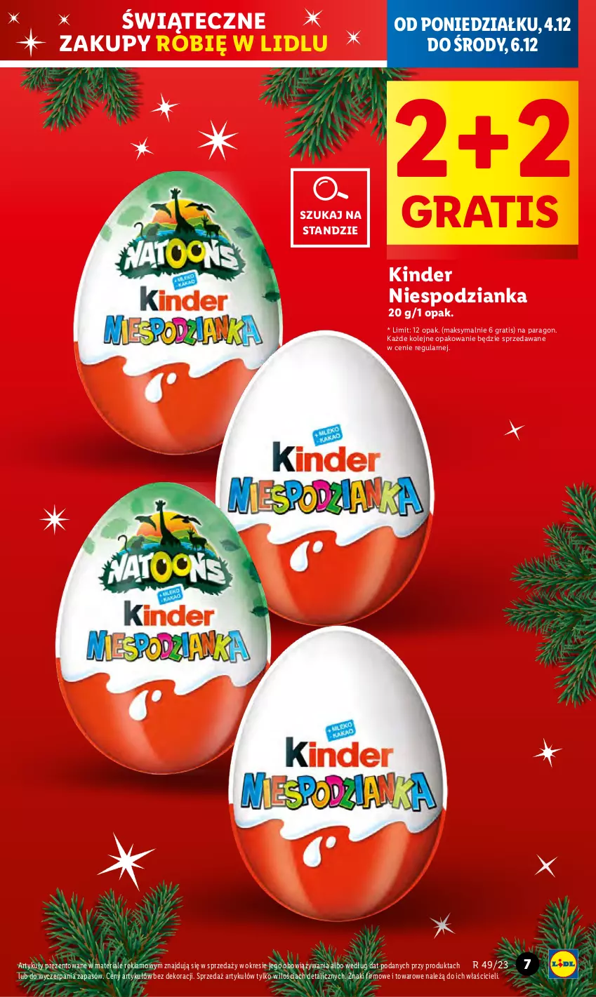 Gazetka promocyjna Lidl - GAZETKA - ważna 04.12 do 06.12.2023 - strona 7 - produkty: Gra, Kinder, Olej