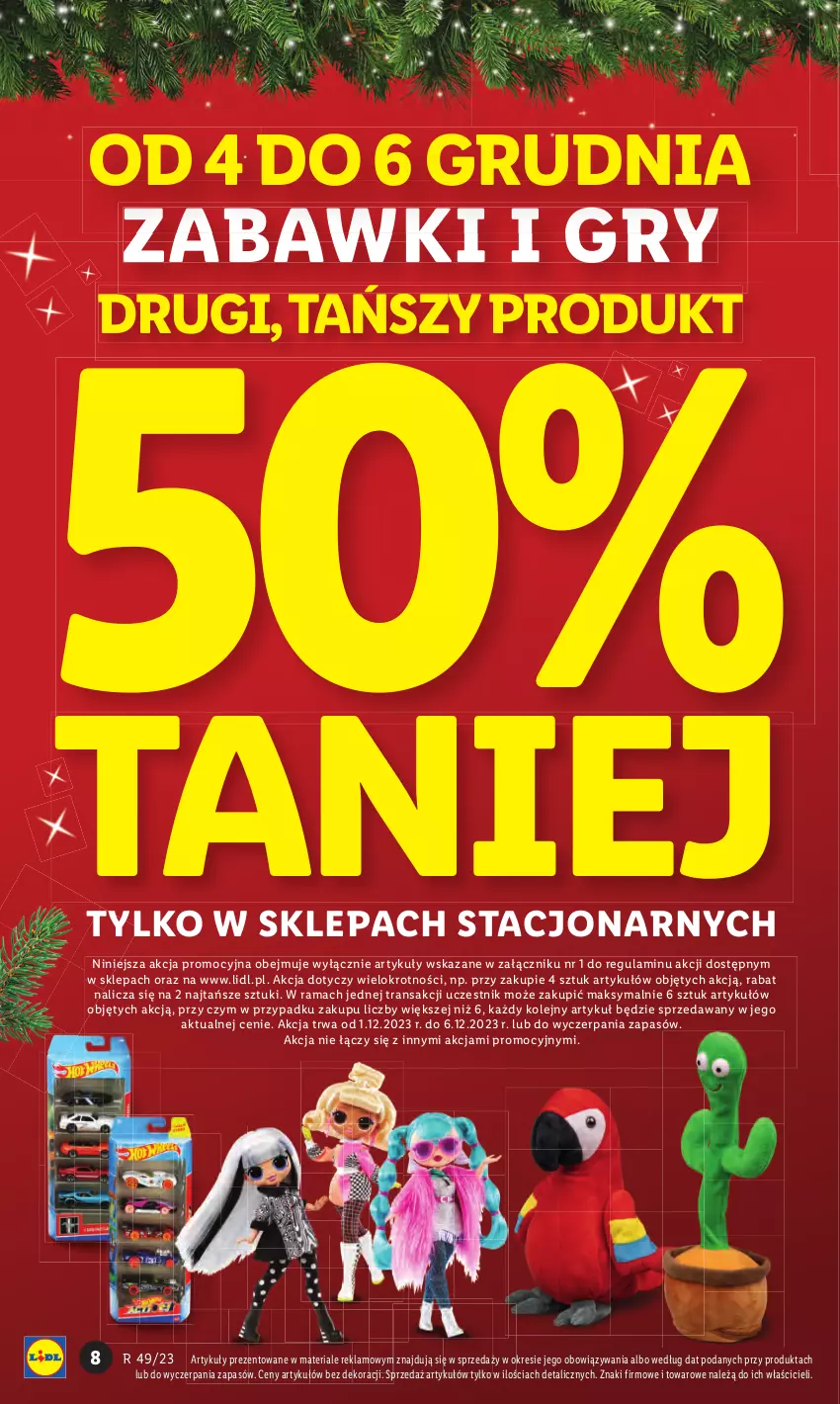 Gazetka promocyjna Lidl - GAZETKA - ważna 04.12 do 06.12.2023 - strona 8 - produkty: Gry, Olej, Rama, Tran