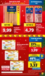 Gazetka promocyjna Lidl - GAZETKA - Gazetka - ważna od 06.12 do 06.12.2023 - strona 11 - produkty: Parówki, Pilos, Boczek, Masło, Olej