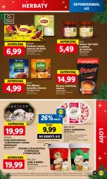 Gazetka promocyjna Lidl - GAZETKA - Gazetka - ważna od 06.12 do 06.12.2023 - strona 49 - produkty: Torebka, Piernik, Sos, Sok, Gry, Milky Way, Bounty, Herbata czarna, Lody, Loyd, Lipton, Czekolada, Mars, Owoce, Herbata, Olej, Imbir