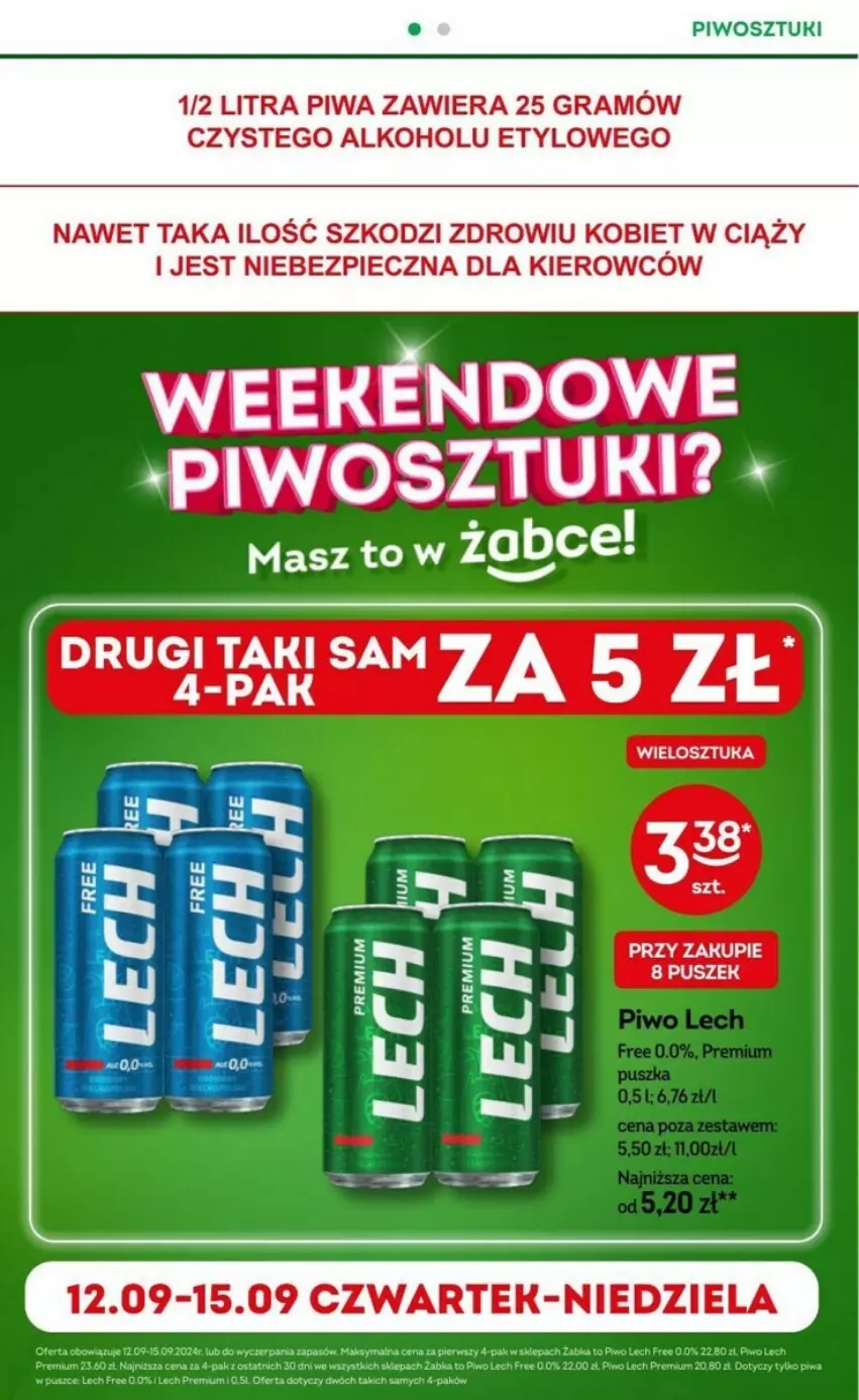 Gazetka promocyjna Żabka - ważna 11.09 do 24.09.2024 - strona 10 - produkty: Gra, Piec, Piwa, Piwo