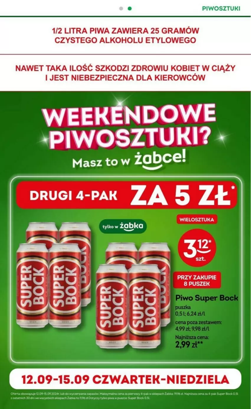 Gazetka promocyjna Żabka - ważna 11.09 do 24.09.2024 - strona 11 - produkty: Fa, Gra, Piec, Piwa, Piwo