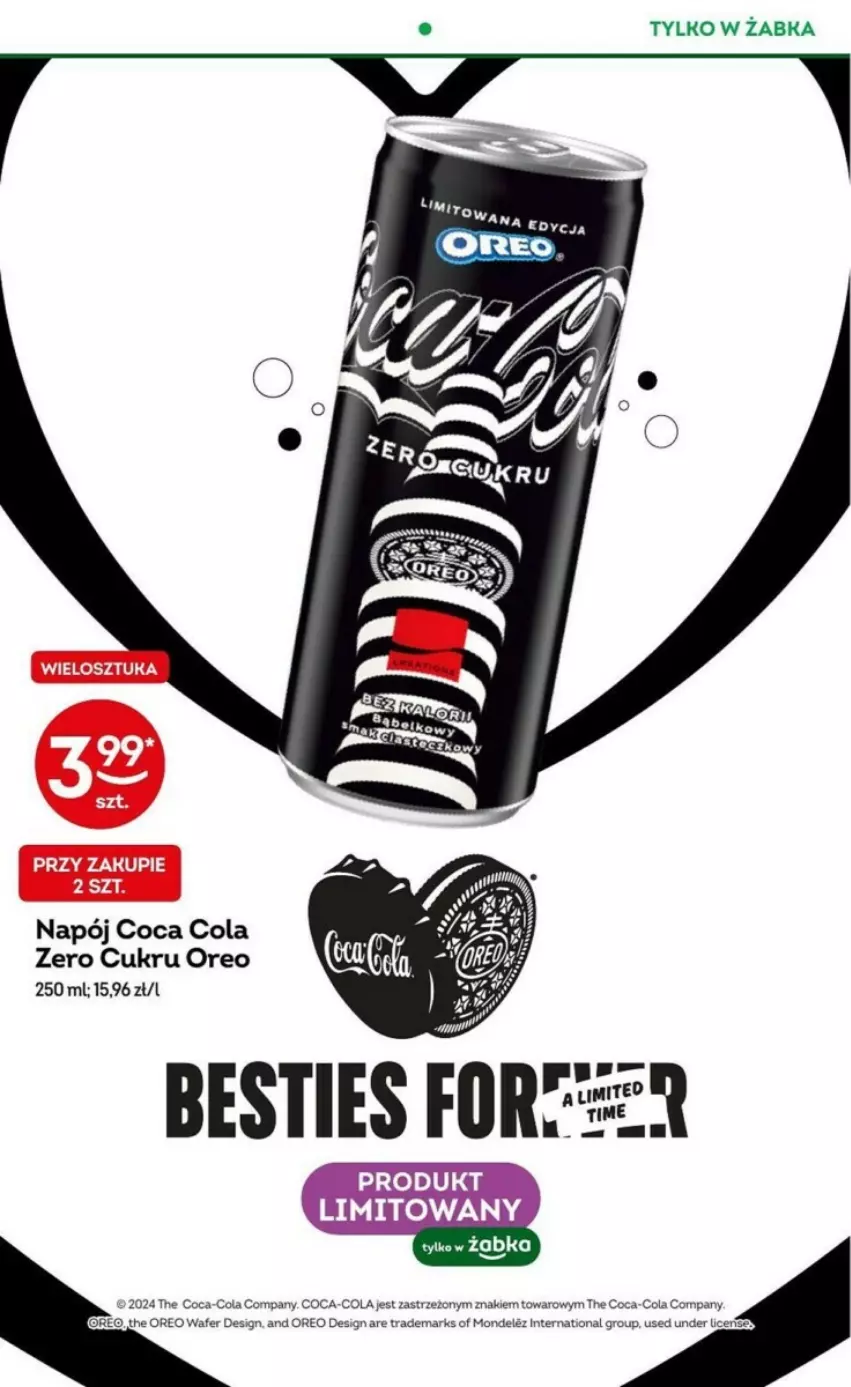 Gazetka promocyjna Żabka - ważna 11.09 do 24.09.2024 - strona 4 - produkty: Coca-Cola, Napój, Oreo