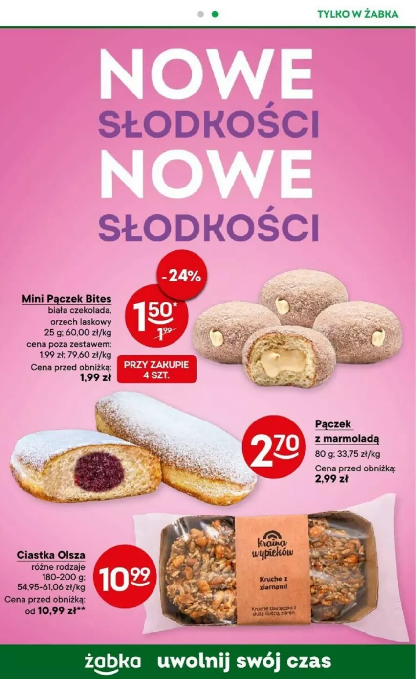 Gazetka promocyjna Żabka - ważna 11.09 do 24.09.2024 - strona 47 - produkty: Ciastka, Czekolada, Mola, Pączek