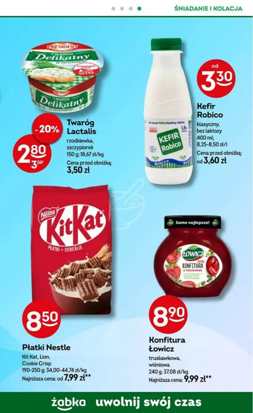 Gazetka promocyjna Żabka - ważna 11.09 do 24.09.2024 - strona 53 - produkty: BIC, Kefir, Kit Kat, Konfitura, Lion, Robico, Rzodkiewka