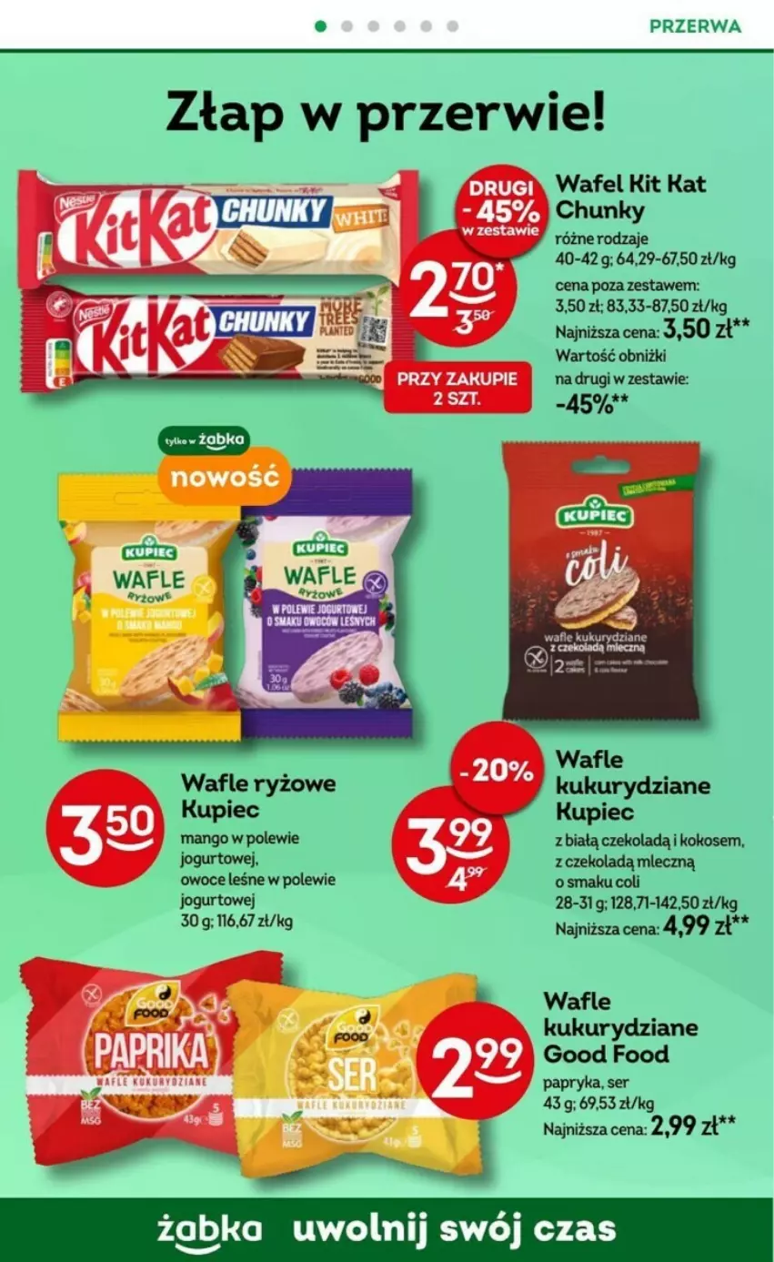 Gazetka promocyjna Żabka - ważna 11.09 do 24.09.2024 - strona 57 - produkty: Jogurt, Kit Kat, Kokos, Kupiec, Mango, Owoce, Papryka, Piec, Ryż, Ser, Wafle