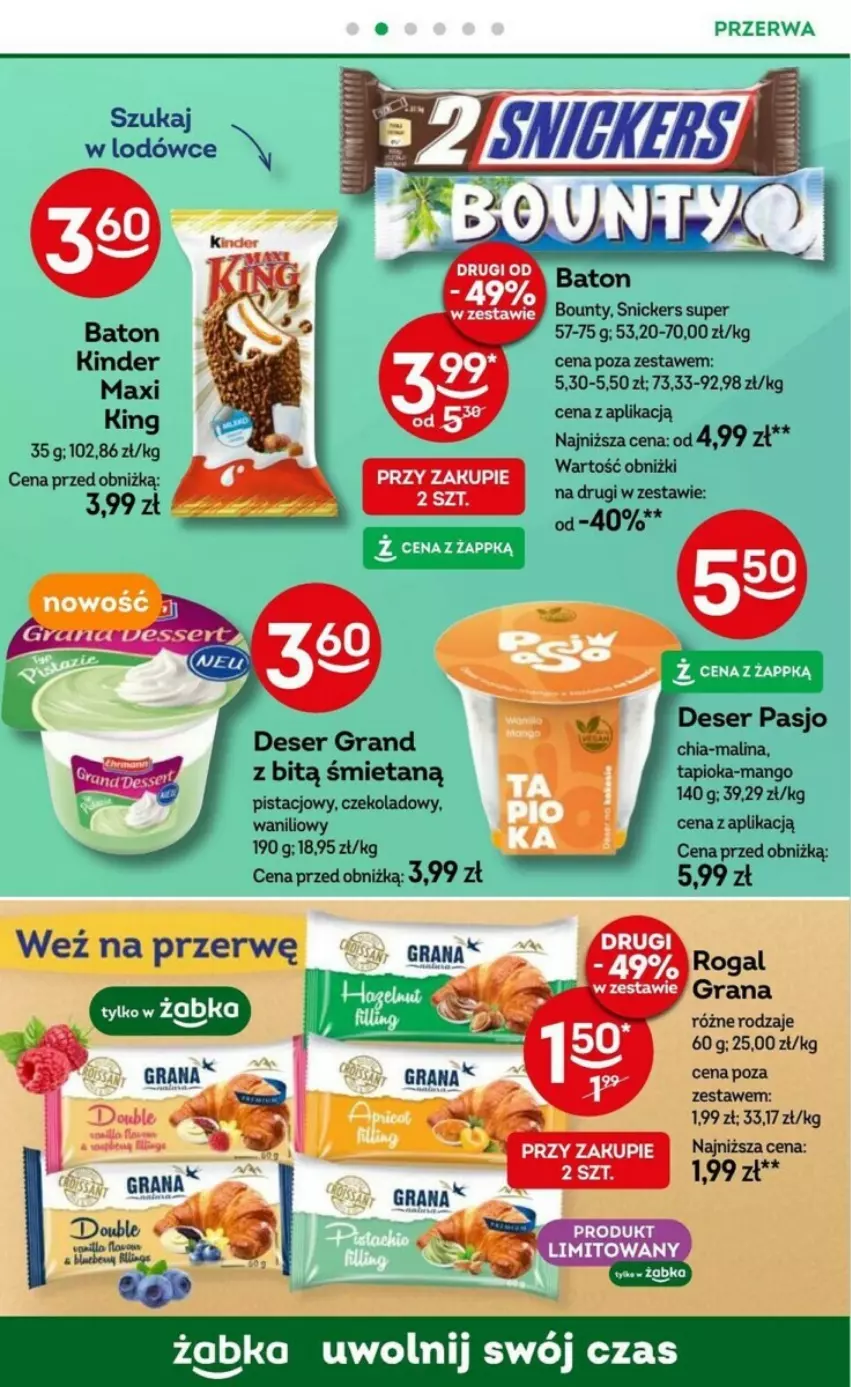 Gazetka promocyjna Żabka - ważna 11.09 do 24.09.2024 - strona 58 - produkty: Baton, Bounty, Deser, Gra, Kinder, Mango, Ser, Snickers