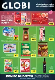 Gazetka promocyjna Carrefour - Gazetka Globi - Gazetka - ważna od 30.05 do 30.05.2022 - strona 1 - produkty: Ser, Gin, Piątnica, Wafelek, Kosz, Velvet, Dr. Oetker, Serek, Mleczko, Podravka, Danio, Twój Smak, Jacobs, Vegeta, Olej, Mleko
